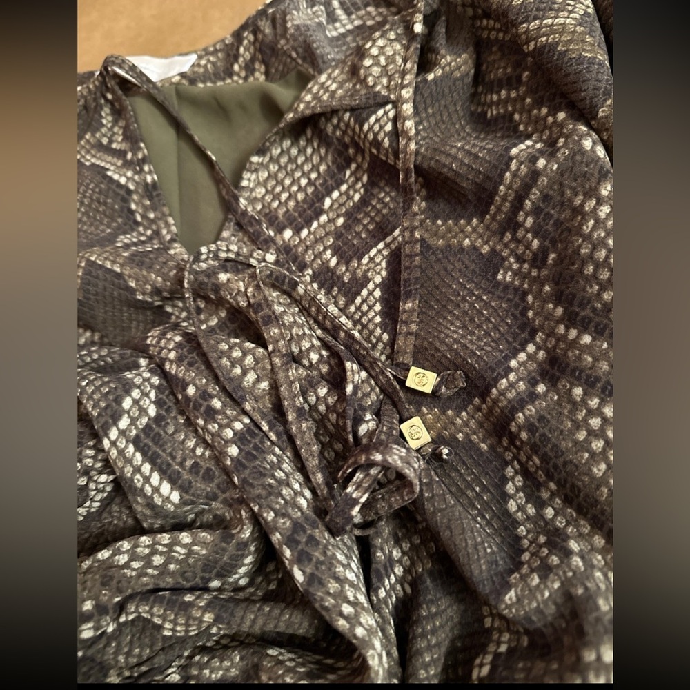 Michael Kors Brown Python-Print Dress - image 7